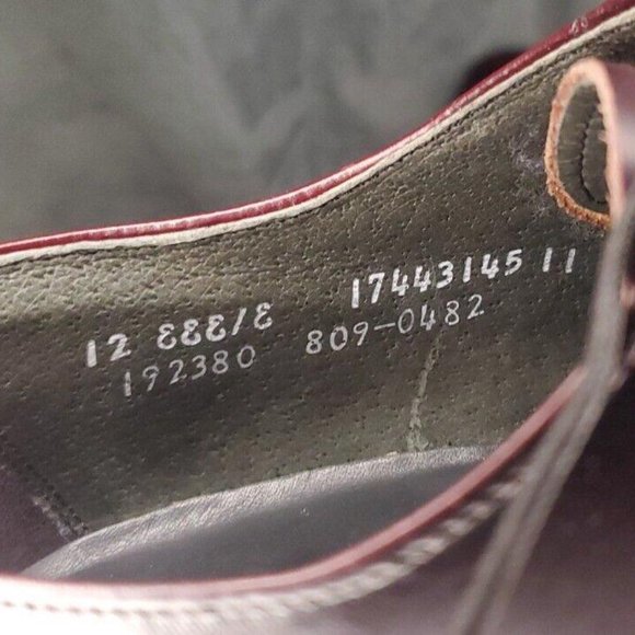 Stafford Comfort Plus Vintage Cap Toe Oxblood Burgundy Dress Shoes Mens 12 EEE/E - Picture 8 of 9